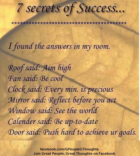 7 secrets of success...